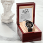 Last day to order for V-Day & Huge Price Cut, To my Son , From Mom - To a Remarkable Young Man - Strength, Wisdom & Courage - Openwork Watch, Case, and Message Card