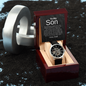 Deep price cut for V-Day. To Son, From Dad - Openwork Watch, Case, and Message Card- To a Remarkable Young Man - Strength, Wisdom & Courag