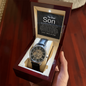 New Price Cut for Today. To Our Son, Remarkable Young Man - Strength, Wisdom & Courage - Openwork Watch, Case, and Message Card