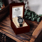 Last day to order for V-Day & Huge Price Cut, To my Son , From Mom - To a Remarkable Young Man - Strength, Wisdom & Courage - Openwork Watch, Case, and Message Card