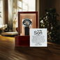 Last day to order for V-Day & Huge Price Cut, To my Son , From Mom - To a Remarkable Young Man - Strength, Wisdom & Courage - Openwork Watch, Case, and Message Card