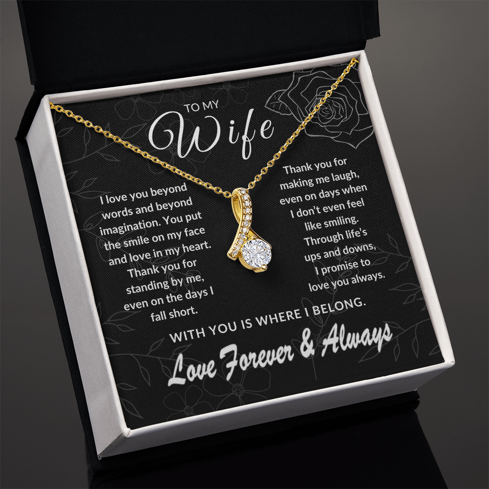 To My Wife – With You is Where I Belong | Forever & Always | Silver Rose Collection