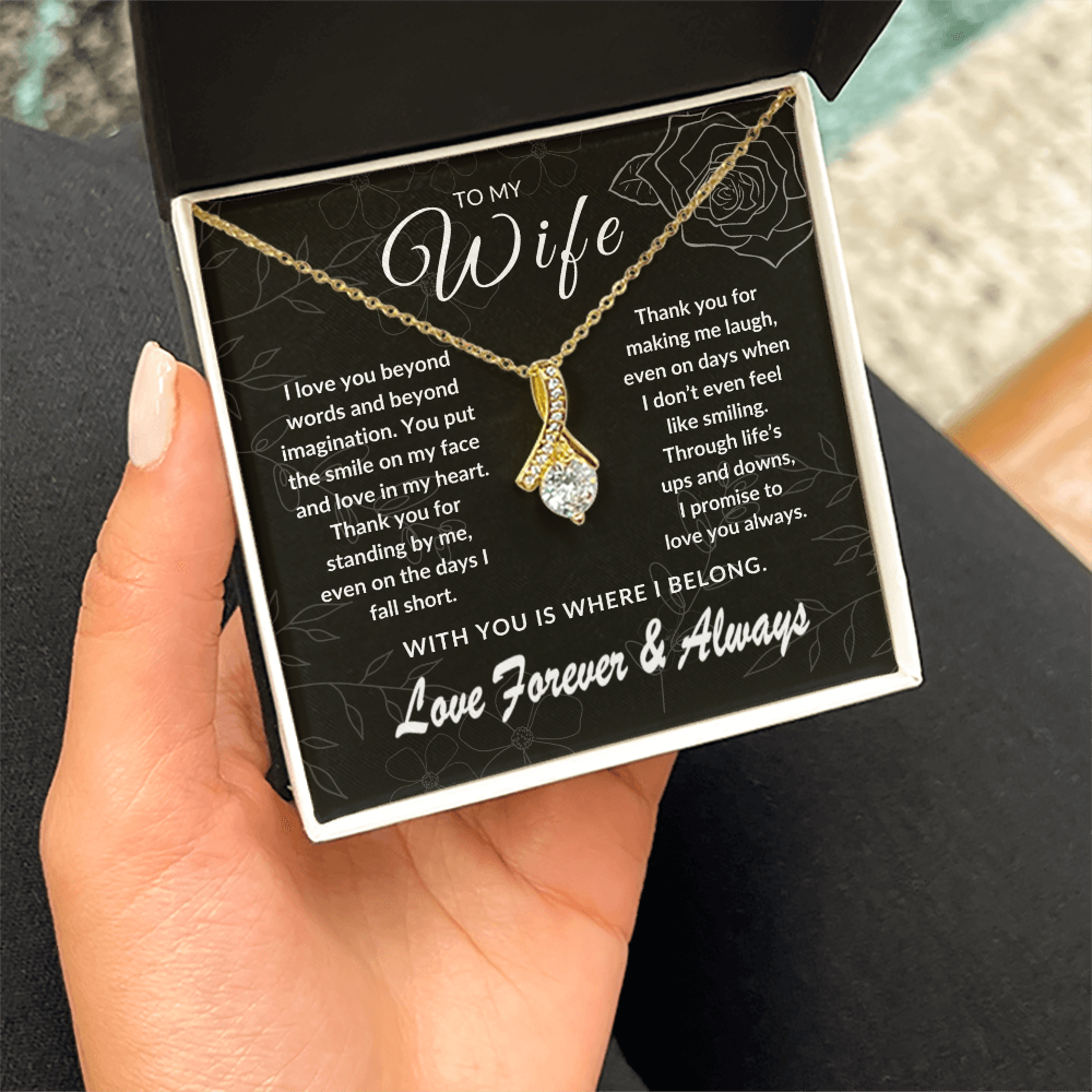 To My Wife – With You is Where I Belong | Forever & Always | Silver Rose Collection