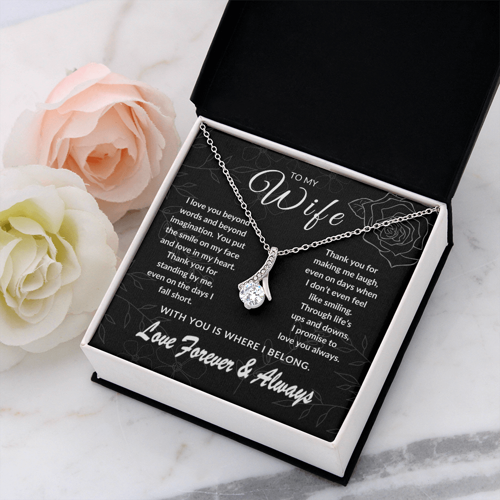 To My Wife – With You is Where I Belong | Forever & Always | Silver Rose Collection