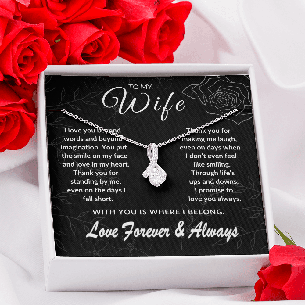 To My Wife – With You is Where I Belong | Forever & Always | Silver Rose Collection
