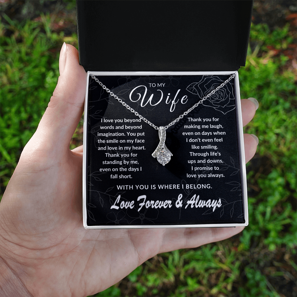 To My Wife – With You is Where I Belong | Forever & Always | Silver Rose Collection