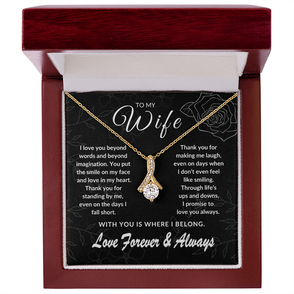 To My Wife – With You is Where I Belong | Forever & Always | Silver Rose Collection