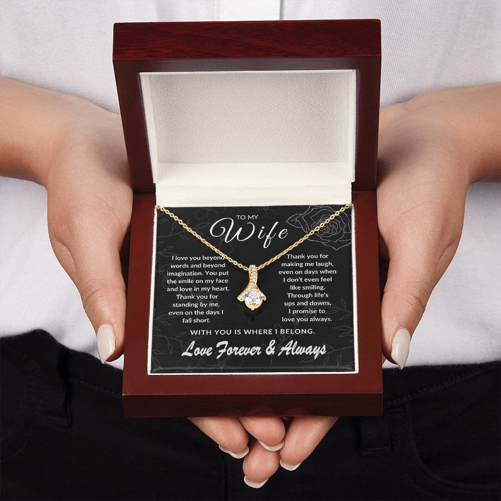 To My Wife – With You is Where I Belong | Forever & Always | Silver Rose Collection