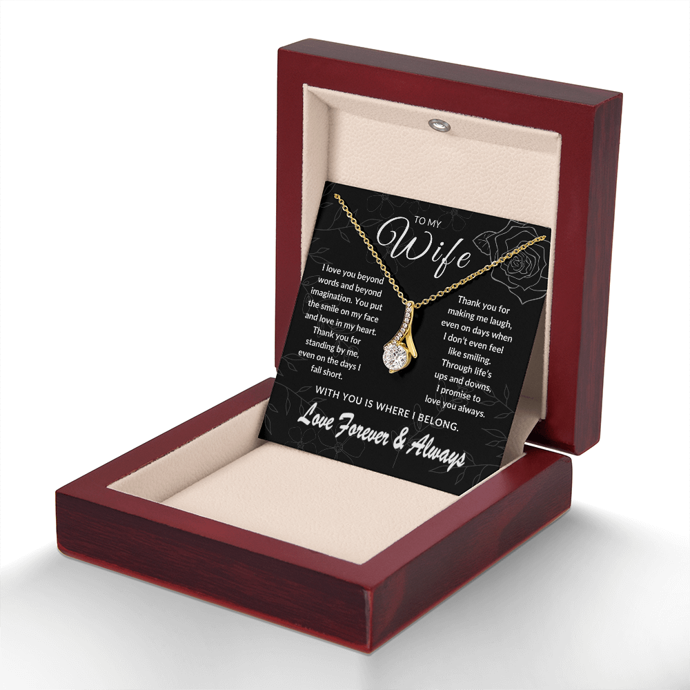 To My Wife – With You is Where I Belong | Forever & Always | Silver Rose Collection