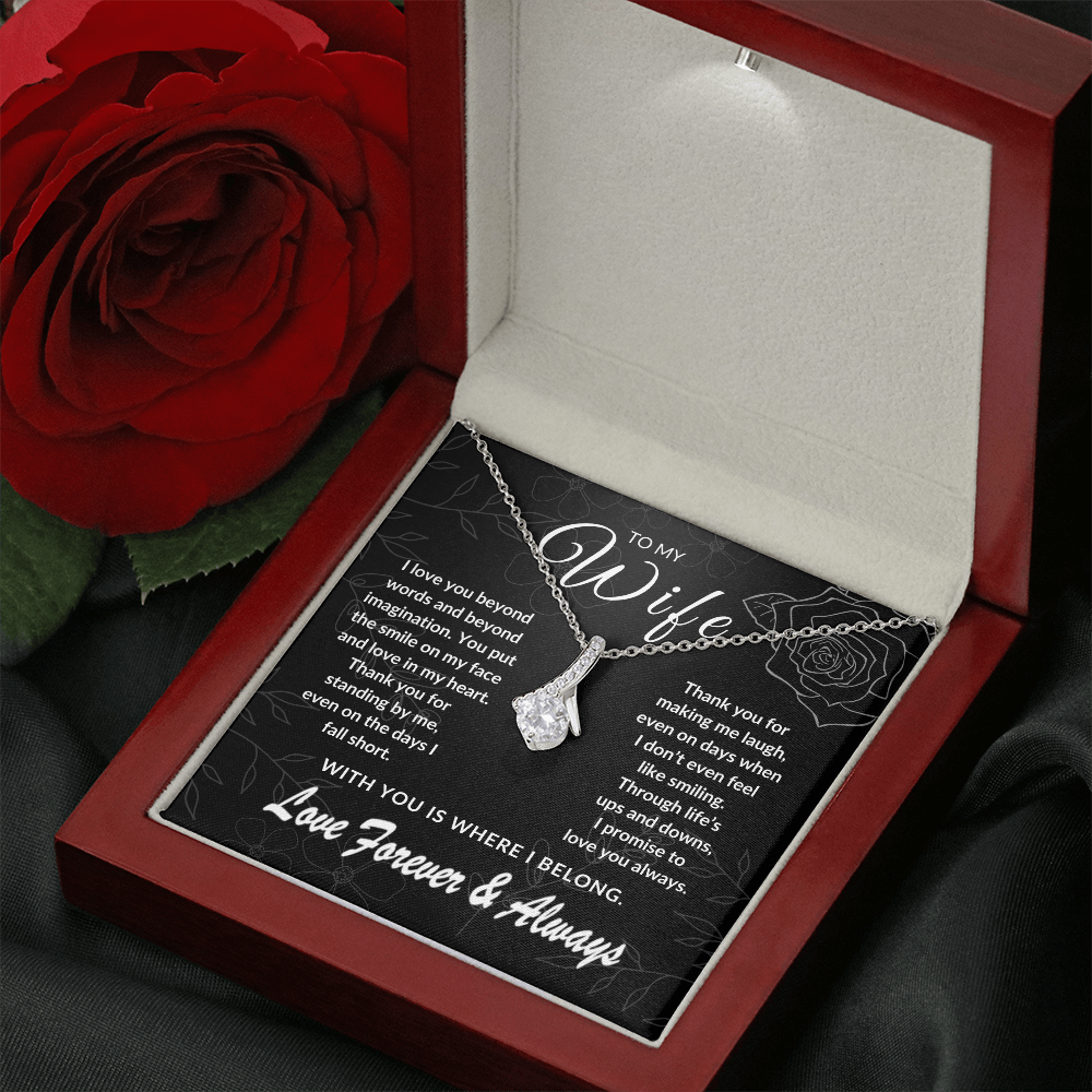 To My Wife – With You is Where I Belong | Forever & Always | Silver Rose Collection
