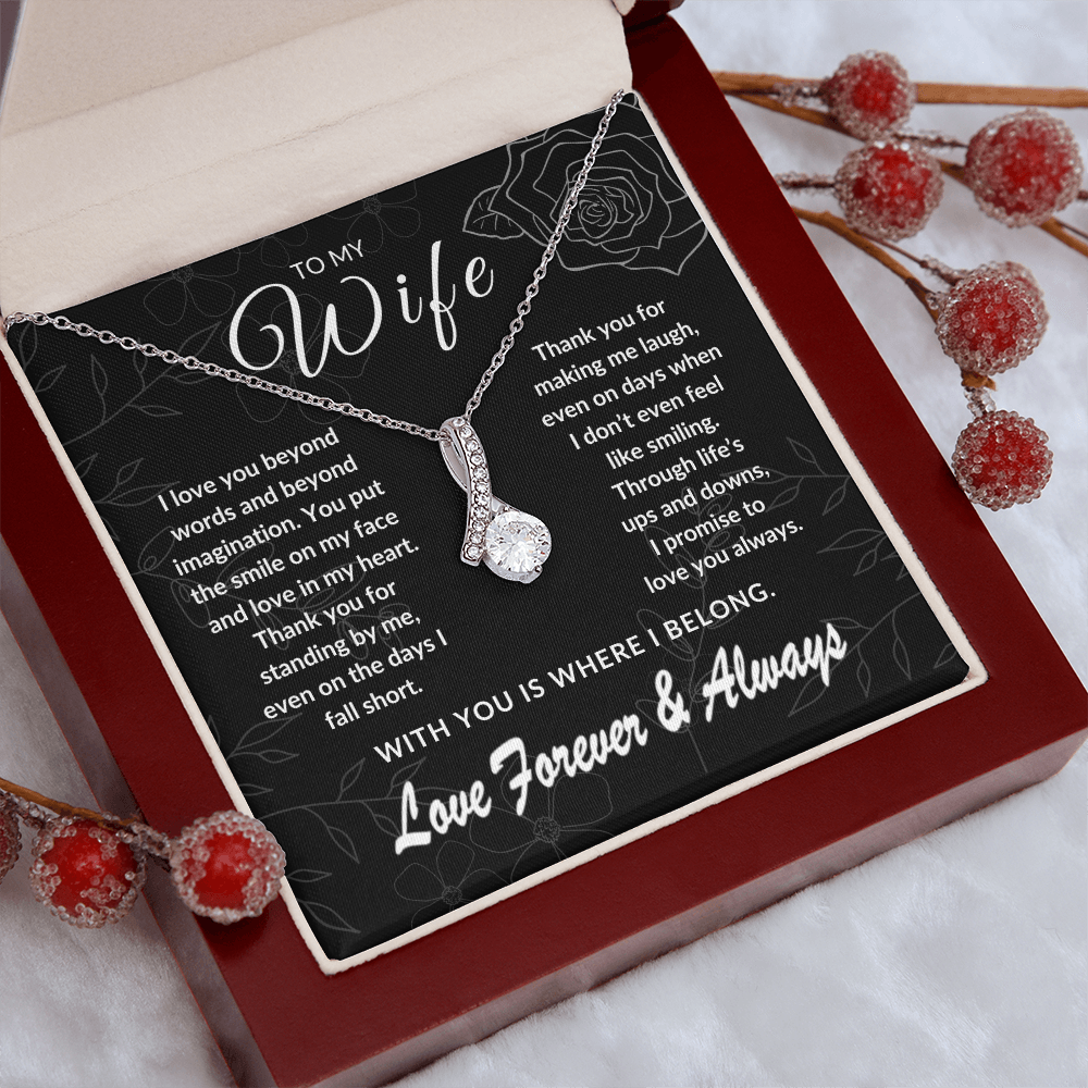 To My Wife – With You is Where I Belong | Forever & Always | Silver Rose Collection