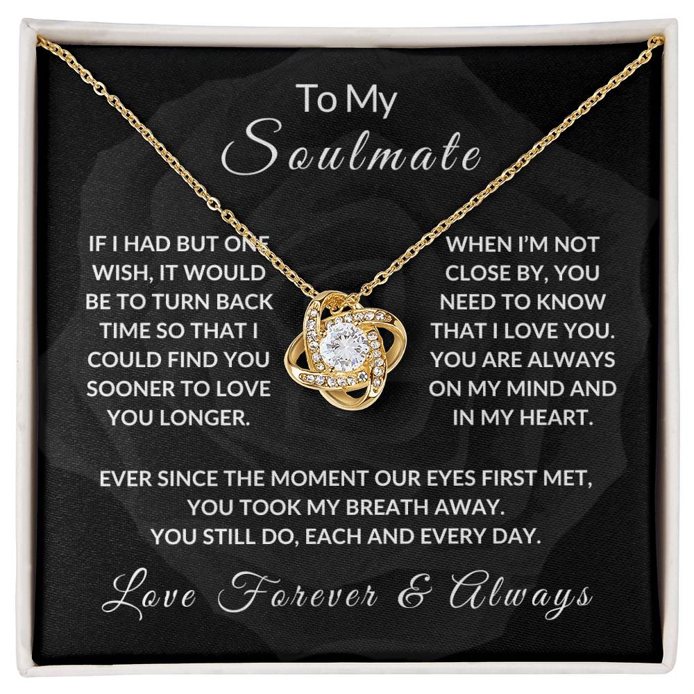 To My Soulmate Noir Flower Watermark