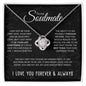 To My Soulmate Love Knot Necklace