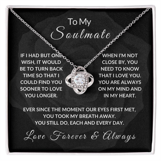 To My Soulmate Noir Flower Watermark