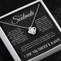 To My Soulmate Love Knot Necklace