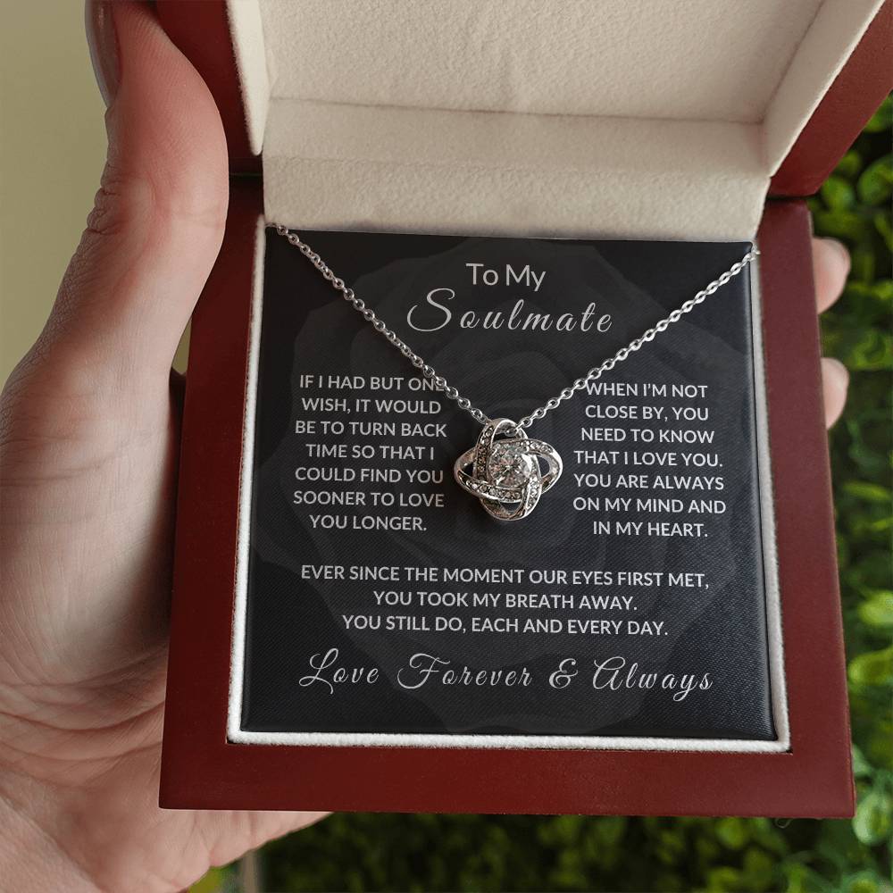 To My Soulmate Noir Flower Watermark