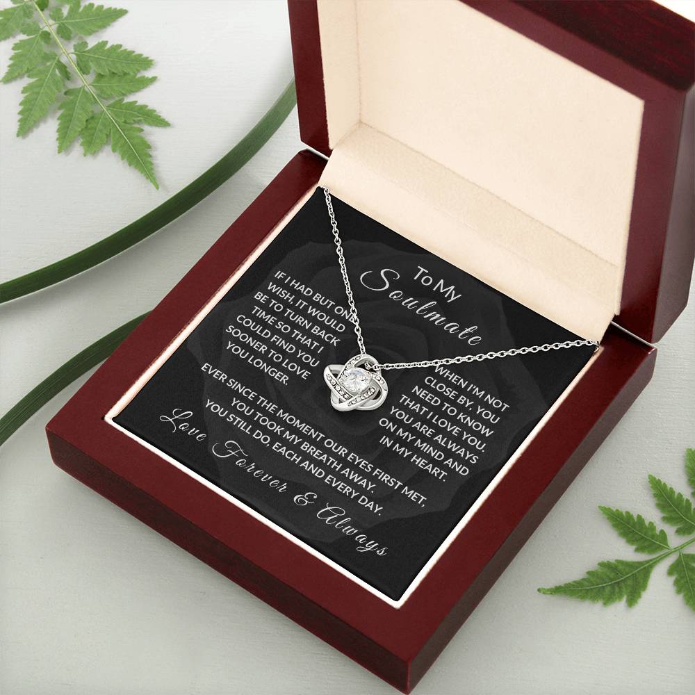 To My Soulmate Noir Flower Watermark