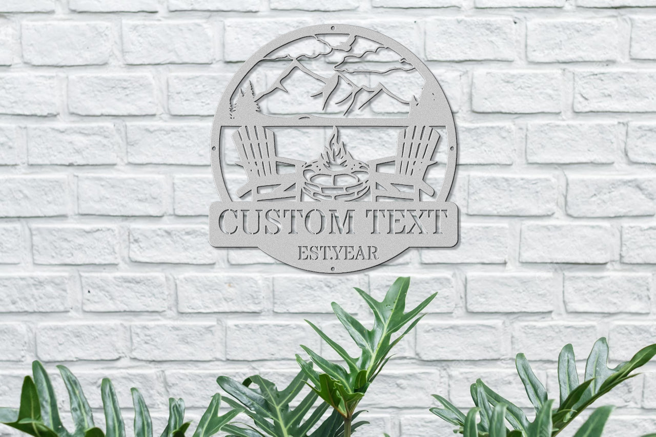 Custom Family Badge with Fire Pit Design