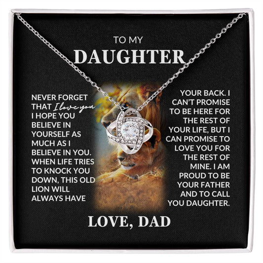 Special Gift for Your Daughter with a Heart of a Lion - This Old Lion Always Has Your Back