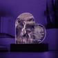 To My Daughter – Lioness Acrylic Plaque | A Mother's Love & Strength
