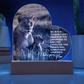 To My Daughter – Lioness Acrylic Plaque | A Mother's Love & Strength