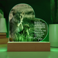 To My Daughter – Lioness Acrylic Plaque | A Mother's Love & Strength