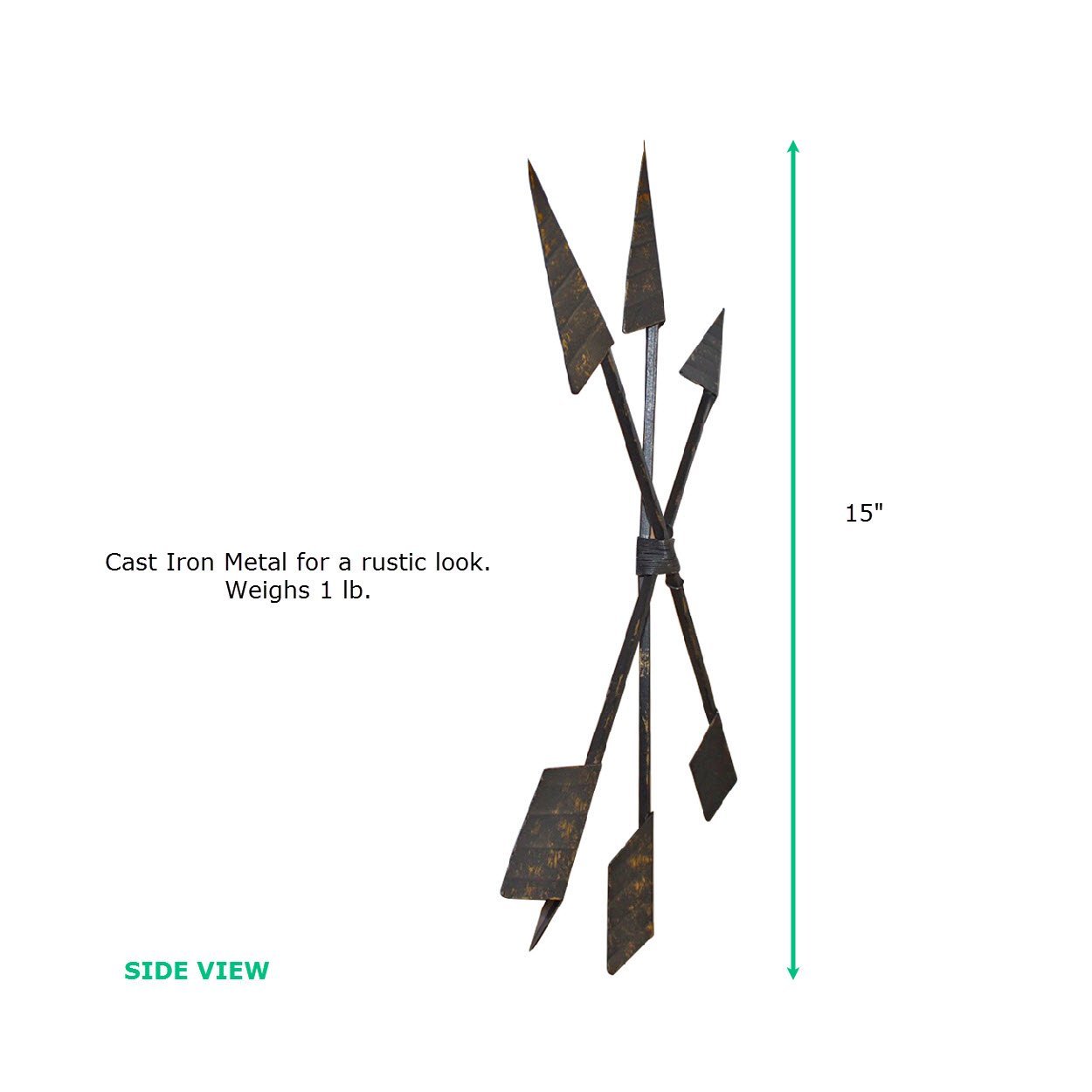 Rustic Bronze 3-Set Arrows- 15"